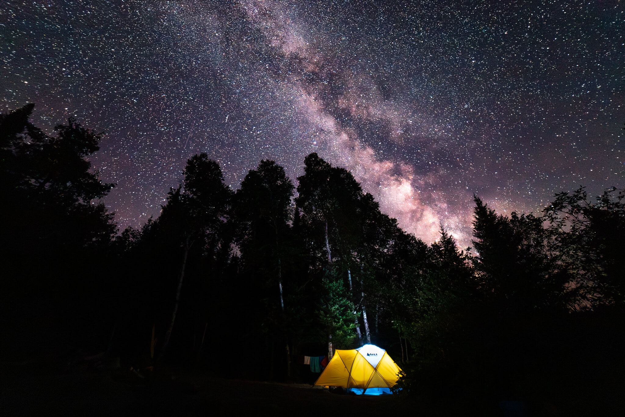 Tent under the Milky Way, Boundary Waters Minnesota
